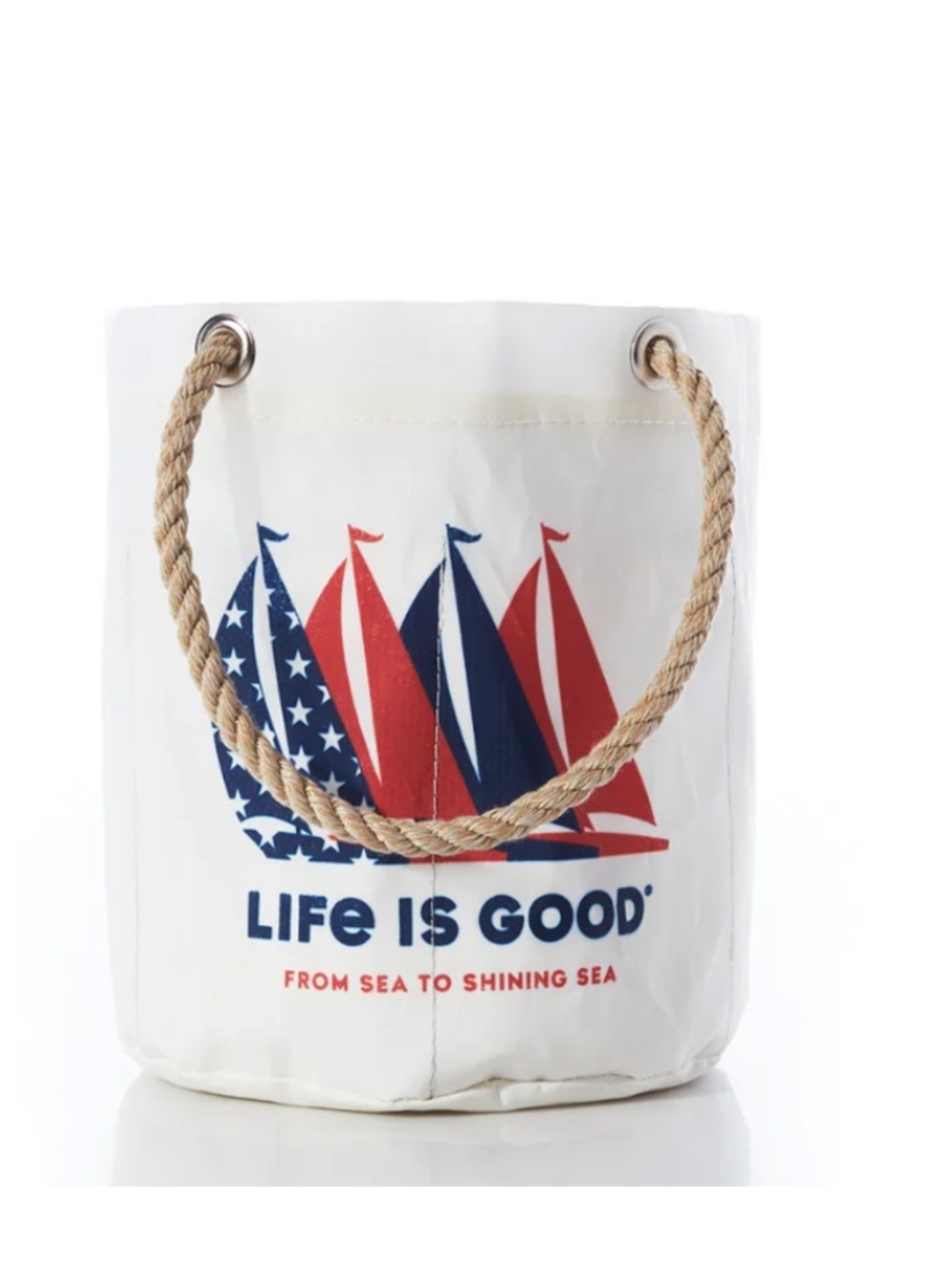 NWT Sea Bags Maine Life is Good from Sea to shining sea bucket beverage bags